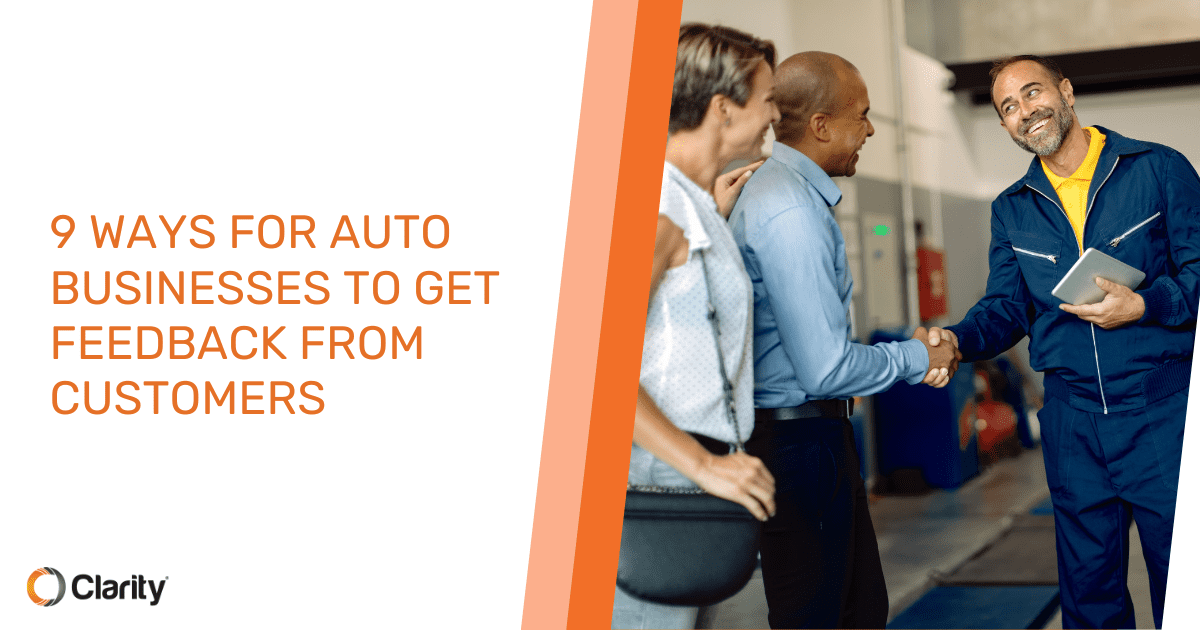 9 Ways for Auto Businesses to Get Feedback from Customers Featured Image