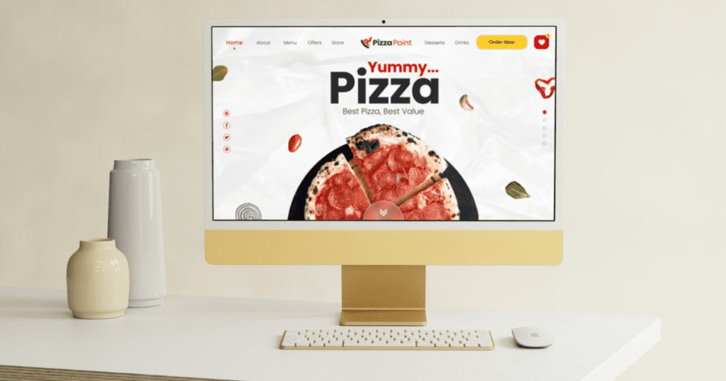 10 Website Design Tips a simple homepage for your pizza business website