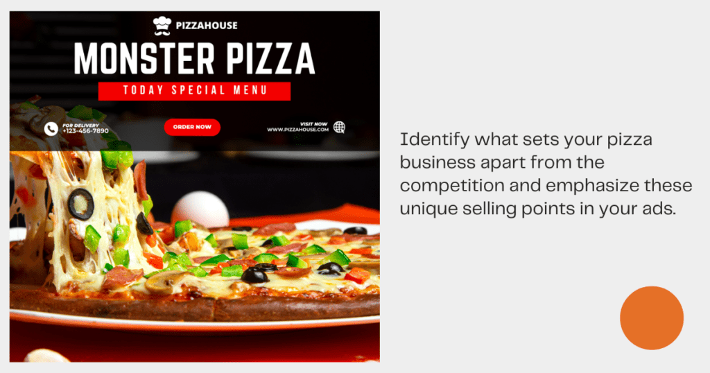 advertise online - pizzeria - compelling ads