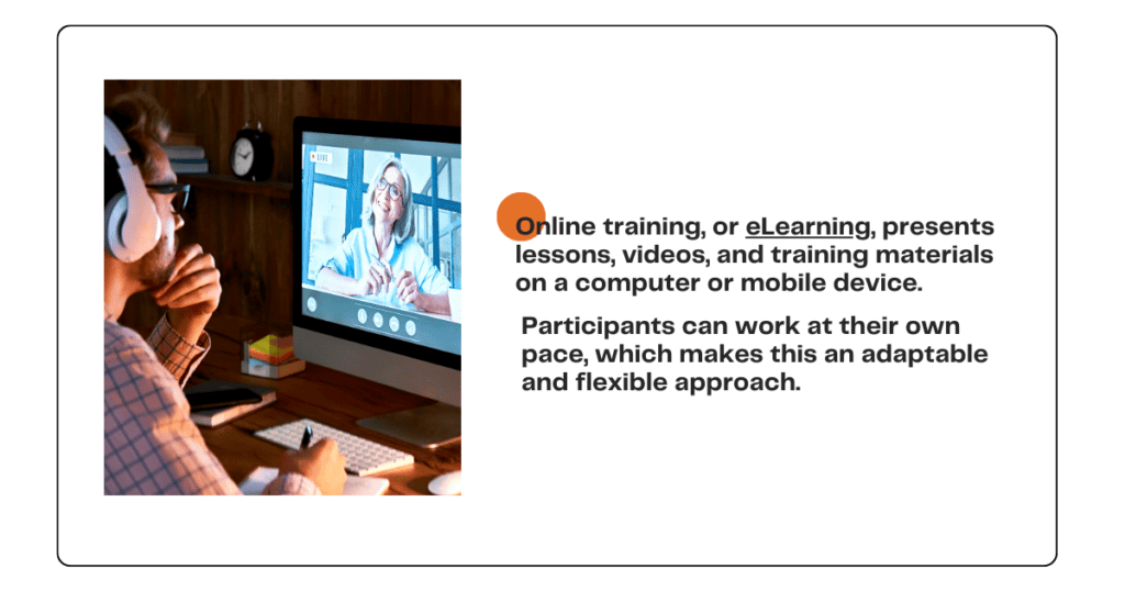 8 Employee Training Methods - online learning